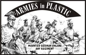 5538 ARMIES IN PLASTIC 1/32 World War I - Mounted German Uhlans - Any Regiment