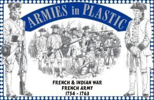 5542 ARMIES IN PLASTIC 1/32 French & Indian War - French Army 1754 - 1763
