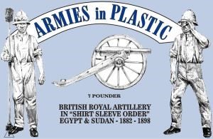 5561 ARMIES IN PLASTIC 1/32 Egypt & Sudan - British Royal Artillery in  Shirt Sleeve Order  - 1882-1898