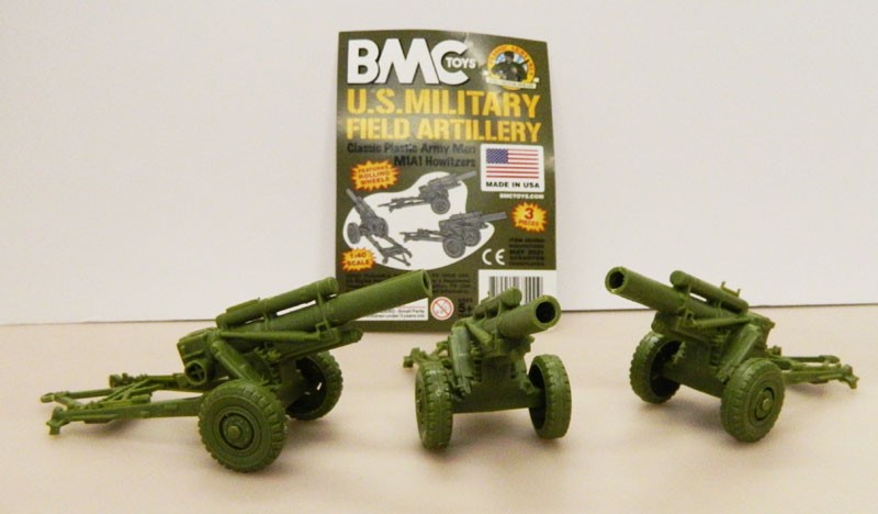 67000 Marx by BMC RECAST U.S. MILITARY FIELD ARTILLERY  M1A1 HOWITZERS 1/40