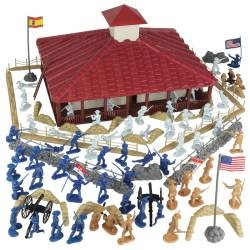 67010 BMC The Rough Riders Charge Up San Juan Hill  Playset 1/32