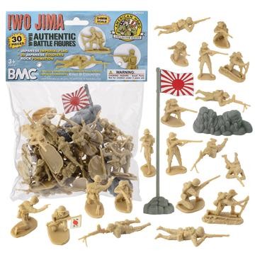 67026 BMC WW2 JAPANESE PLASTIC ARMY MEN - 30 IMPERIAL SOLDIERS OF JAPAN 1/32 FIGURES