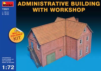 72021 MINIART SCALA 1/72   Administrative Building with Workshop (European)