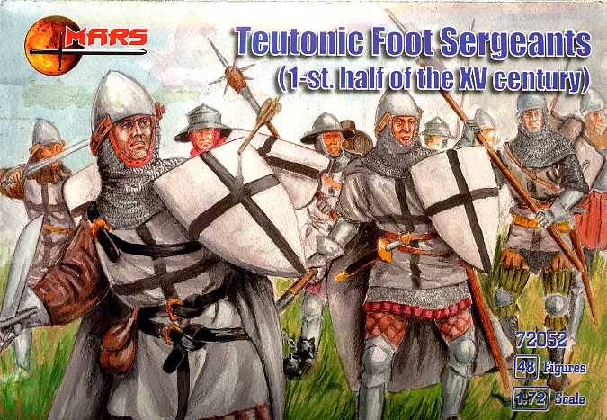 72052 MARS SCALA 1/72 Teutonic Foot Sergeants (XV Century)