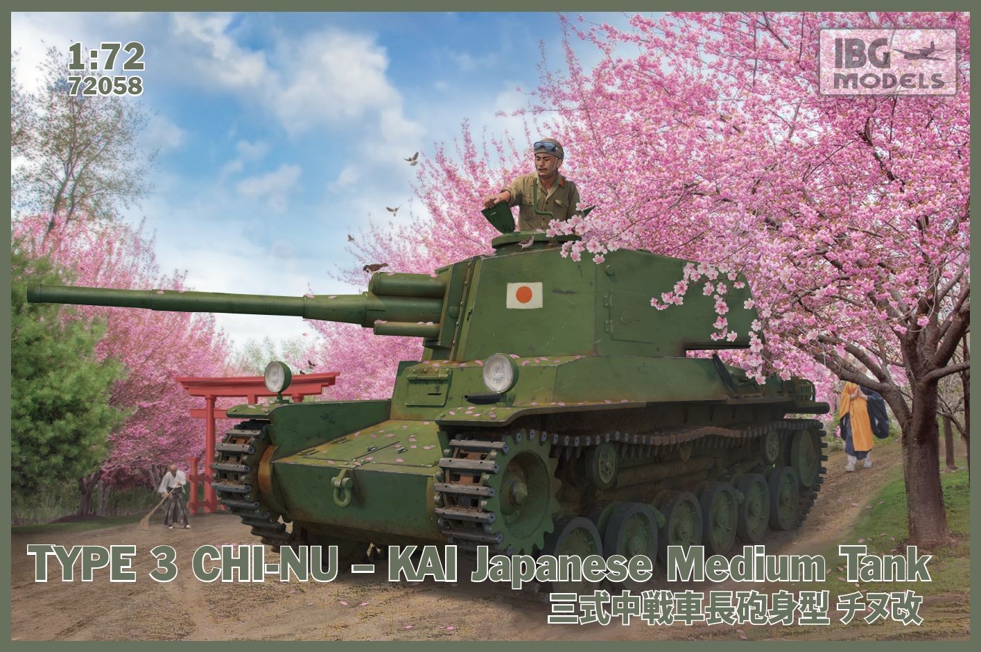 72058 IBG ModelsType 3 Chi-Nu Kai Japanese Medium Tank 1/72