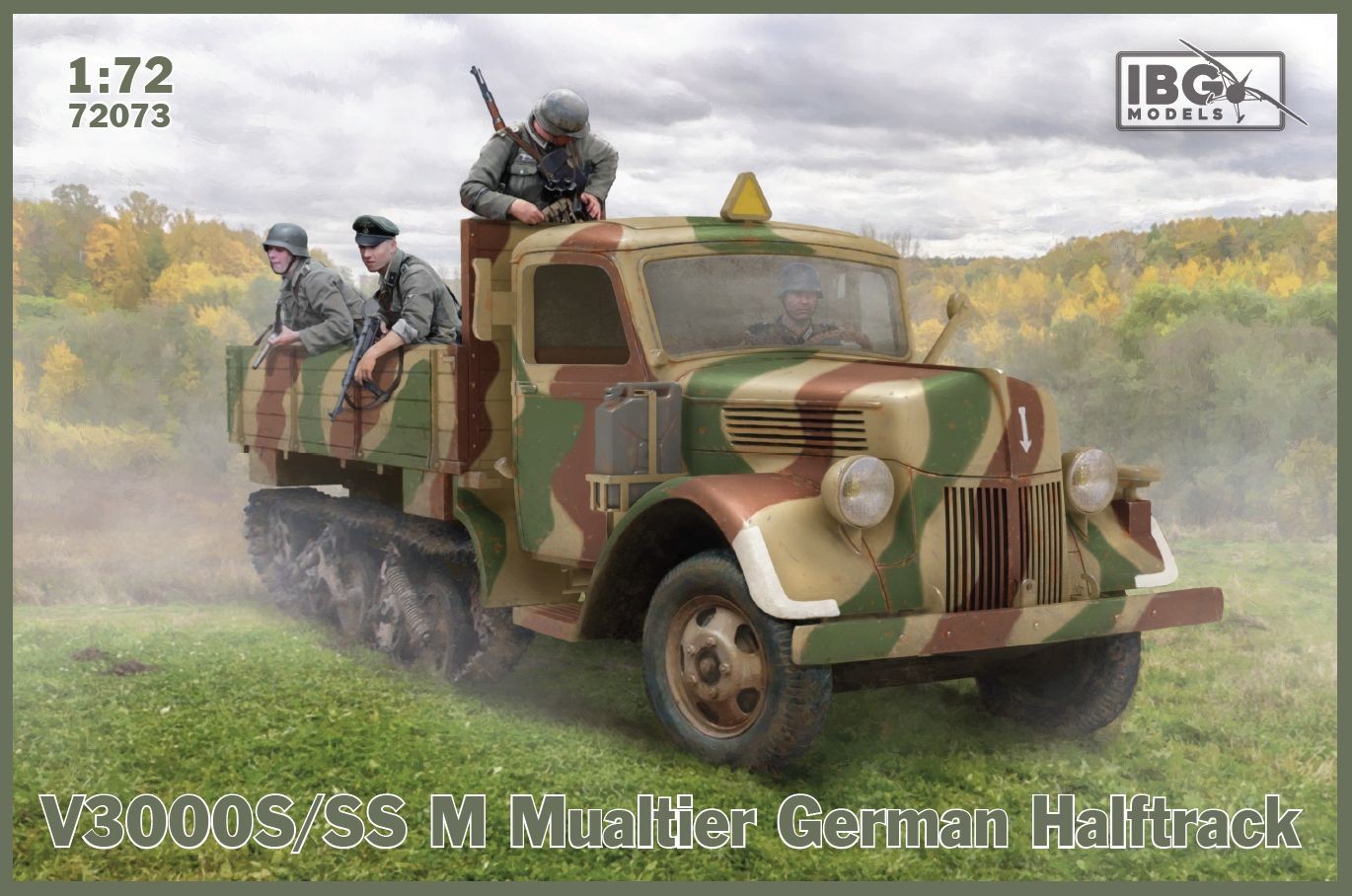 72073 IBG V3000SS/SM Maultier Cargo halftrack (low cargo bed) 1/72