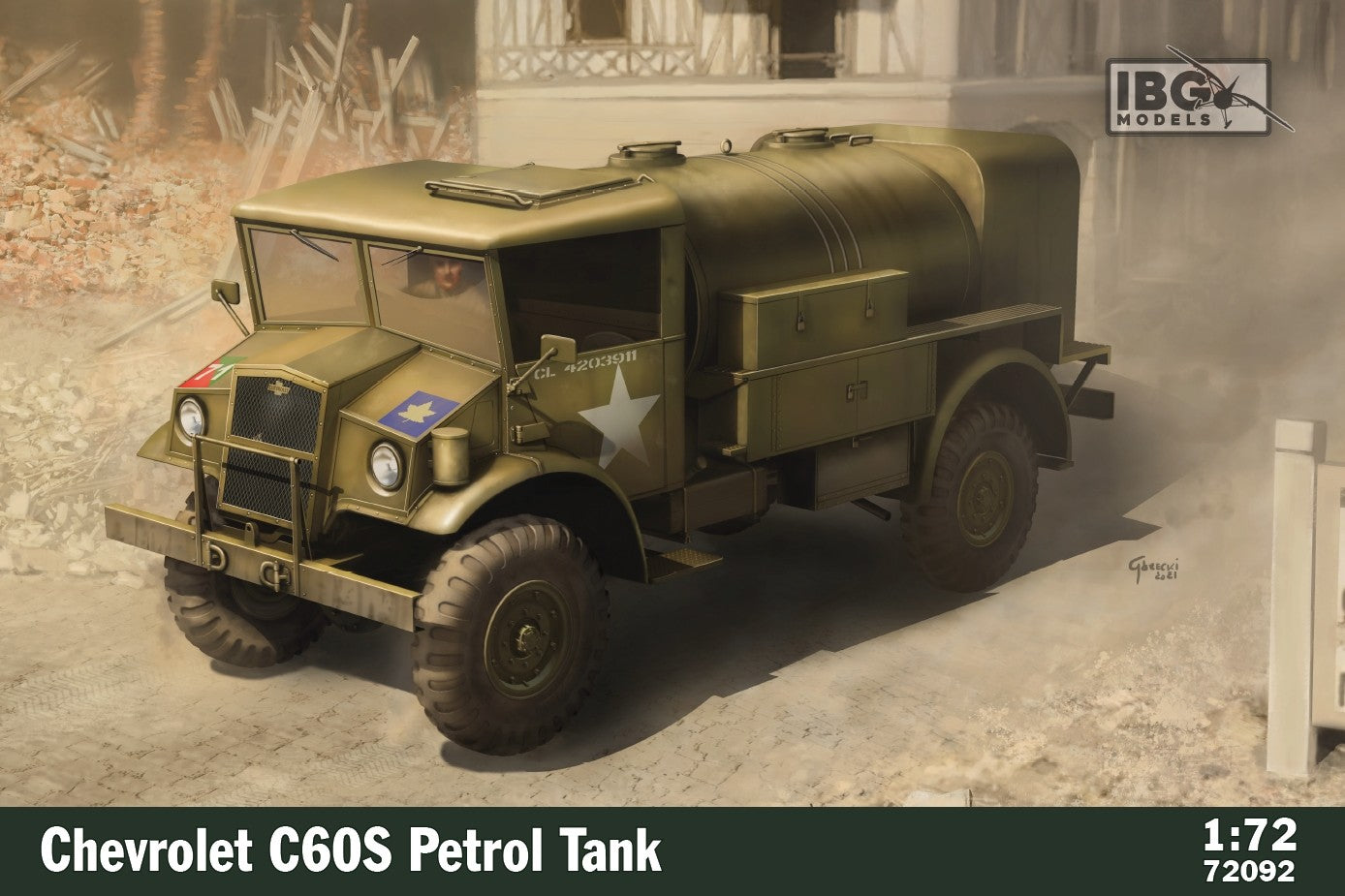 72092 IBG Chevrolet C60S Petrol Tank 1/72