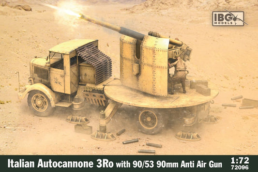 72096 IBG Models 3Ro Italian Autocannone 90/53 with 90mm Anti Air Gun 1/72