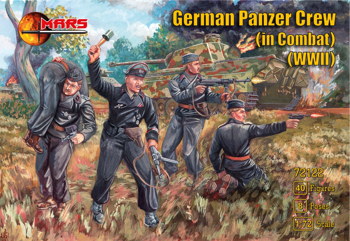 72122 MARS German Panzer crew in combat (WWII) 1/72