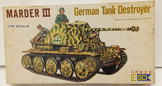 8010 ESCI ARMOR MARDER III GERMAN TANK DESTROYER 1/72