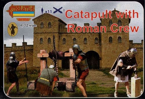 A009 STRELETS SCALA 1/72  Catapult with Roman Crew. Ancients