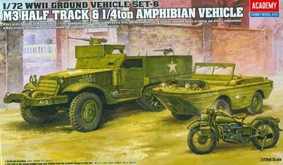 ACADEMY 13408  1/72  M3 U.S HALF TRACK