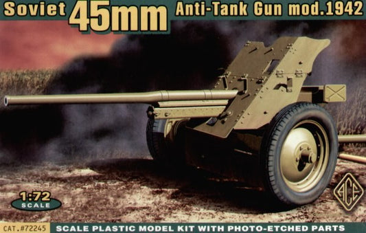 ACE 72245 Soviet 45mm AT Gun Model 1942