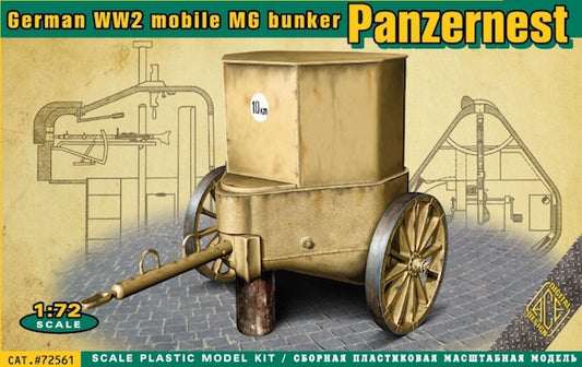ACE 72561 Panzer Nest - German WW2 mobile MG bunker