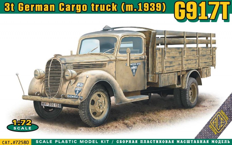 ACE 72580 G917T 3t German Cargo truck (mod.1939) with metal cab