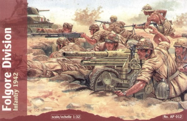 AP012 WATERLOO1815  FANTERIA FOLGORE 1942 SCALA  1/32