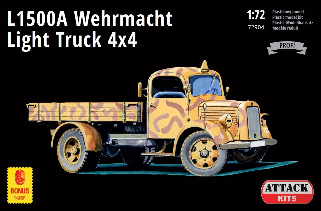 ATK72904 Attack Kits   L1500A Wehrmacht Light Truck 4x4. 1/72