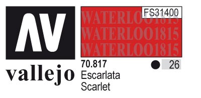 AV70817-026 Vallejo MODEL 17 ml COLOR: Scarlet