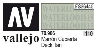 AV70986-110 Vallejo MODEL 17 ml COLOR: Deck tan