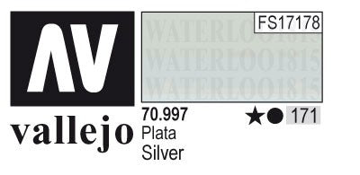 AV70997-171 Vallejo MODEL 17 ml COLOR: ARGENTO - SILVER -PLATA