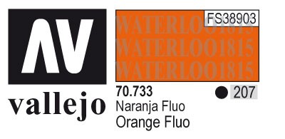 AV70733-207 Vallejo MODEL 17 ml COLOR: Orange Fluorescent