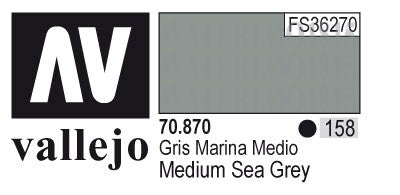 AV70870-158 Vallejo MODEL 17 ml COLOR: Medium Sea Grey