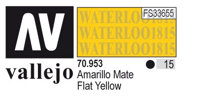 AV70953-015 Vallejo MODEL 17 ml COLOR: Flat Yellow