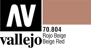 AV70804 Vallejo  MODEL COLOUR - BEIGE RED 17ML
