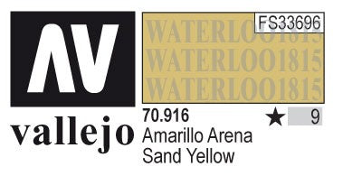 AV70916-009 Vallejo MODEL 17 ml COLOR: Sand Yellow