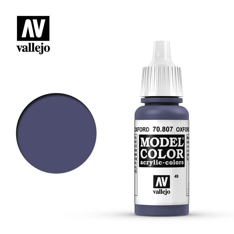 AV70807 VALLEJO MODEL COLOR 49 OXFORD BLUE 17 ml