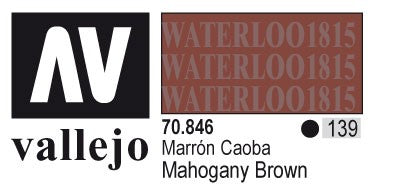 AV70846-139 Vallejo MODEL 17 ml COLOR: Mahogany Brown