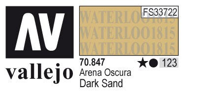 AV70847-123 Vallejo MODEL 17 ml COLOR: Dark Sand