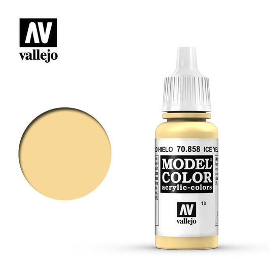 AV70858 Vallejo VALLEJO MODEL COLOR  13 ICE YELLOW 17 ml