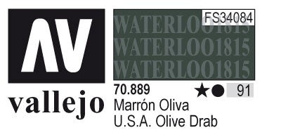 AV70889-091 Vallejo MODEL 17 ml COLOR:U.S. Olive Drab