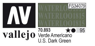 AV70893-095 Vallejo MODEL 17 ml COLOR: US Dark Green