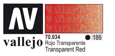 AV70934-186 Vallejo MODEL 17 ml COLOR: Transparent Red