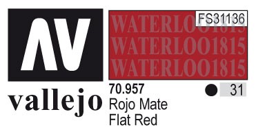 AV70957-031 Vallejo MODEL 17 ml COLOR: Flat Red