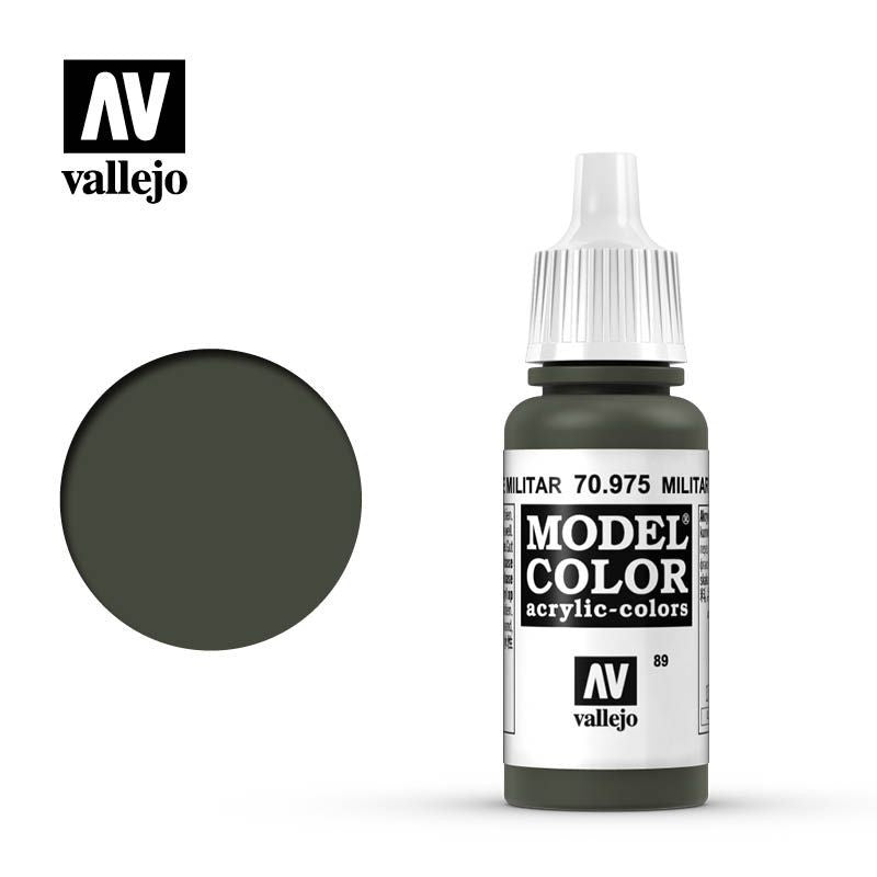 AV70975 Vallejo VALLEJO MODEL COLOR 89 MILITARY GREEN 17 ml