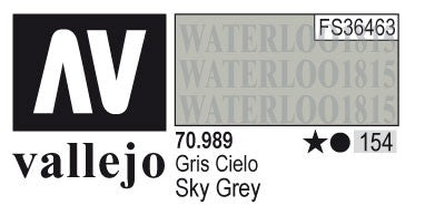 AV70989-154 Vallejo MODEL 17 ml COLOR: Sky Grey