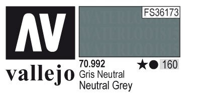 AV70992-160 Vallejo MODEL 17 ml COLOR:Neutral Grey