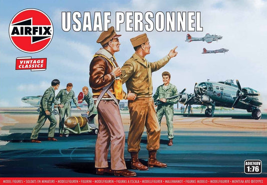 AX00748V AIRFIX SCALA 1/72 USAAF Personnel (WWII)   Vintage Classics series