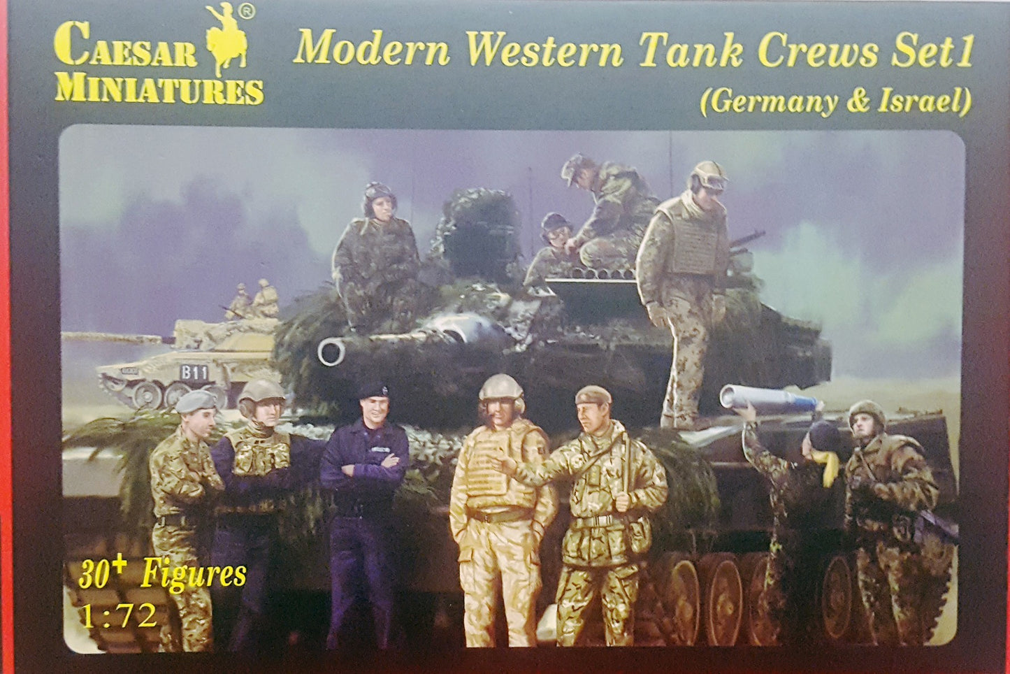 CAESAR H102 MODER WESTERN TANK CREWS SET1 1/72