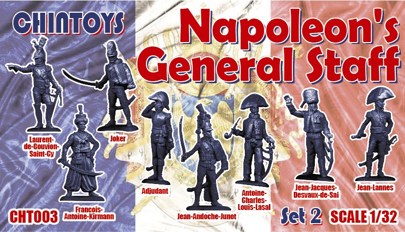 CHINTOYS CHT003 Napoleon's General Staff Set 2 (NO BOX. THIS IS POLY BAGGED)
