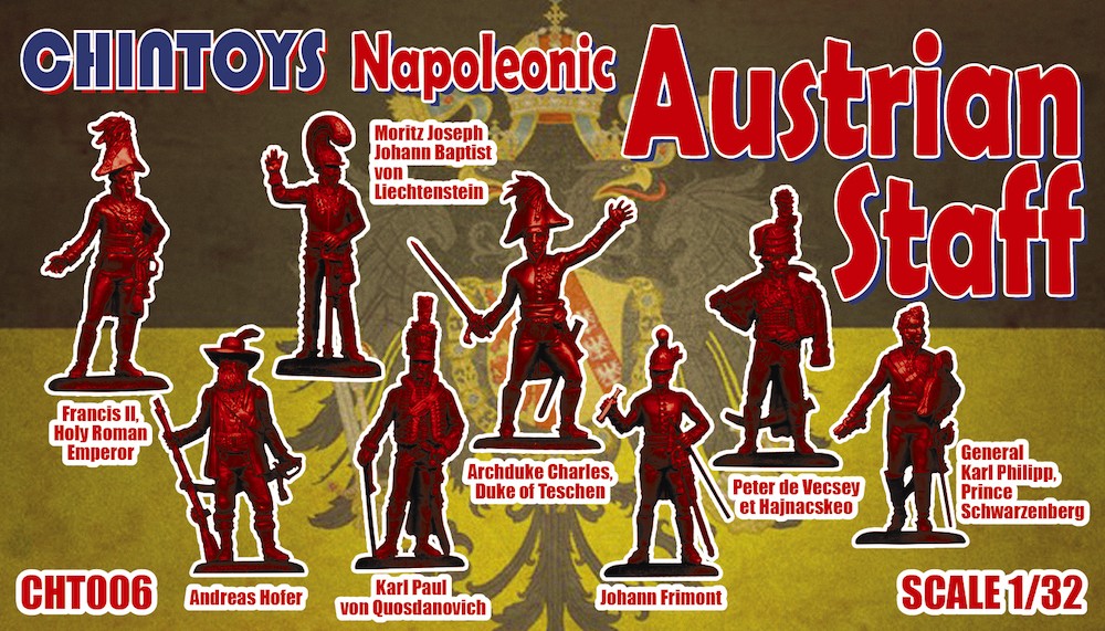 CHINTOYS CHT006 Napoleonic Austrian Staff (NO BOX. THIS IS POLY BAGGED)