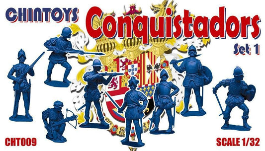 CHINTOYS CHT009 Conquistadors. Set 1 (NO BOX. THIS IS POLY BAGGED)
