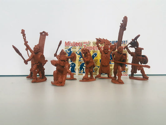 CHINTOYS CHT015 ZAPOTECS WARRIORS 1/32  (NO BOX. THIS IS POLY BAGGED)