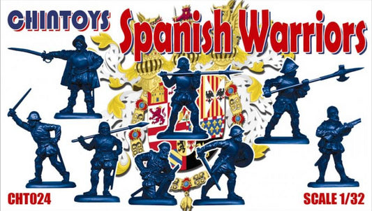 CHINTOYS CHT024  Spanish Warriors 16 c (NO BOX. THIS IS IN A POLYTHENE BAG WITH CARD)1/32