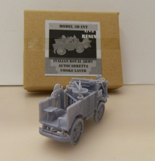 FLOR12 ROYAL ITALIAN ARMY AUTOCARETTA SMOKE LAYER 1/72 MODEL 3D INT