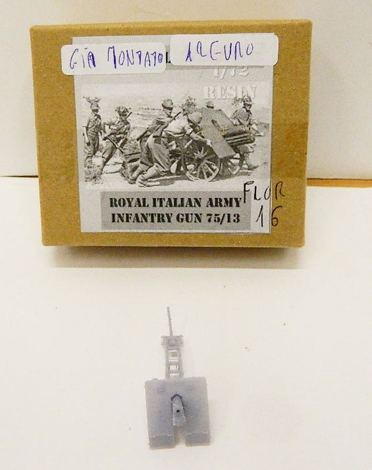 FLOR16 ITALIAN ROYAL ARMY INFANTRY GUN 75/13 1/72 MODEL 3D INT