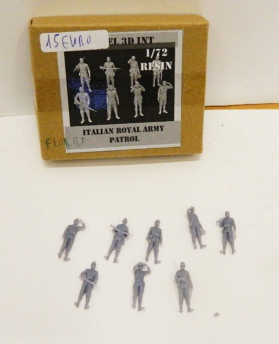 FLOR21 ITALIAN ROYAL ARMY PATROL 1/72 MODEL 3D INT